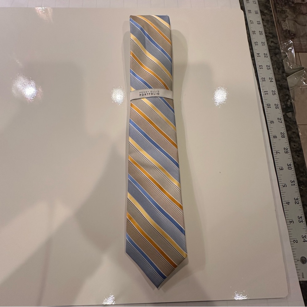Perry Ellis Men’s Dress Tie Multi Color